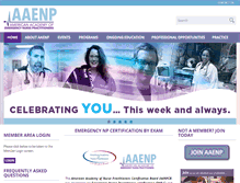 Tablet Screenshot of aaenp-natl.org